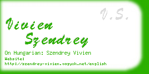 vivien szendrey business card